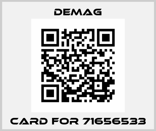 card for 71656533 Demag