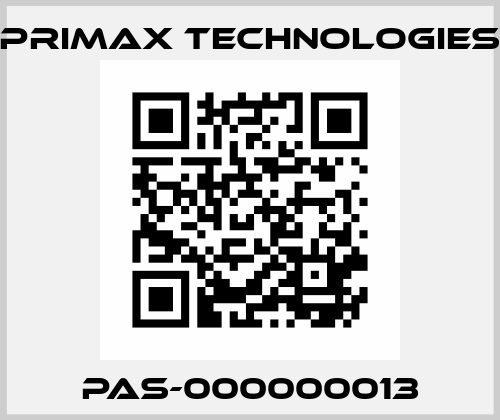 PAS-000000013 Primax Technologies