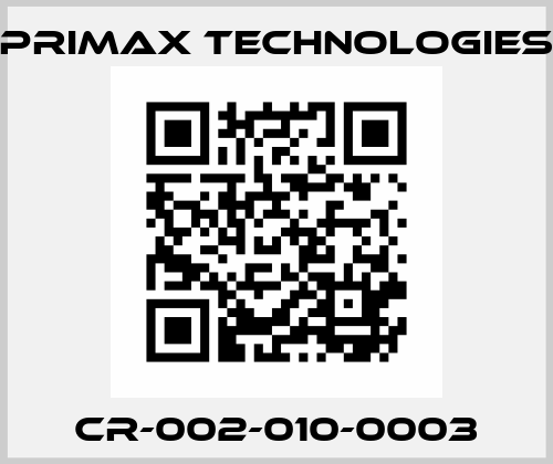 CR-002-010-0003 Primax Technologies