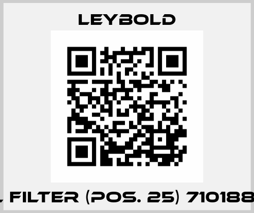 Oil filter (pos. 25) 71018858 Leybold