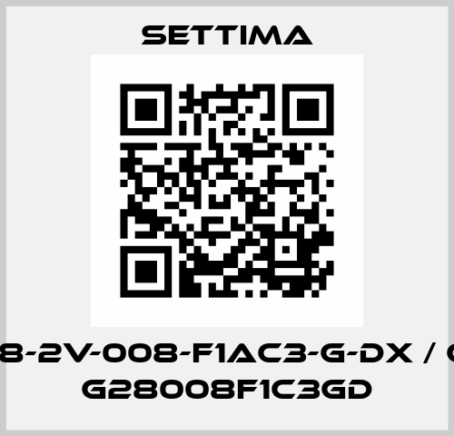 GR28-2V-008-F1AC3-G-DX / Cod. G28008F1C3GD Settima