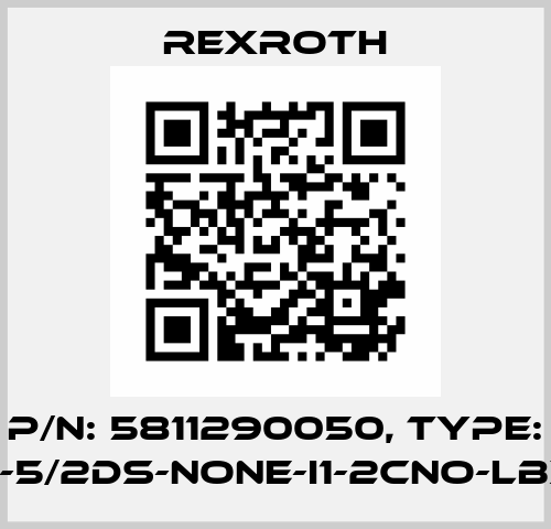 P/N: 5811290050, Type: V581-5/2DS-NONE-I1-2CNO-LBX-AA Rexroth
