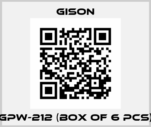 GPW-212 (box of 6 pcs) Gison