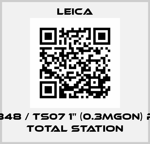 868848 / TS07 1" (0.3mgon) R500 Total Station Leica