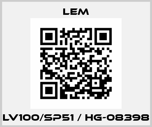 LV100/SP51 / HG-08398 Lem