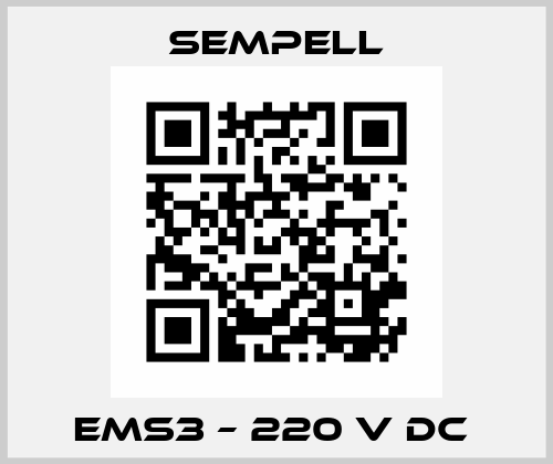 EMS3 – 220 V DC  Sempell