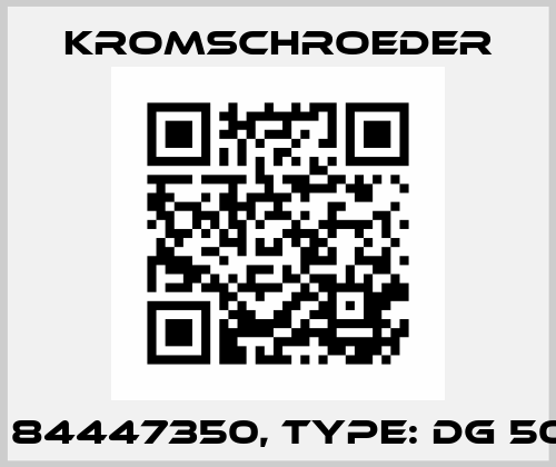 P/N: 84447350, Type: DG 50U-3 Kromschroeder
