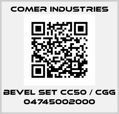 Bevel Set CC50 / CGG 04745002000 Comer Industries