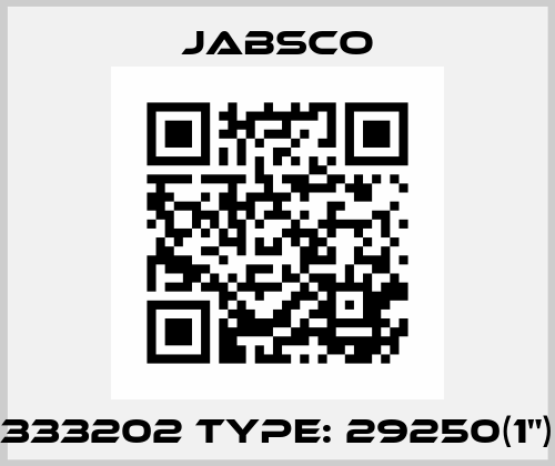 333202 Type: 29250(1") Jabsco