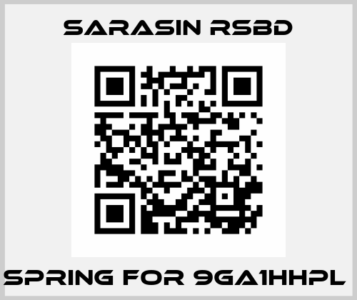 Spring for 9GA1HHPL  Sarasin RSBD