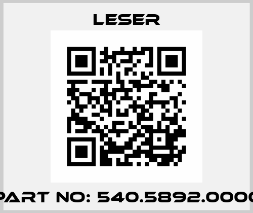 part no: 540.5892.0000 Leser