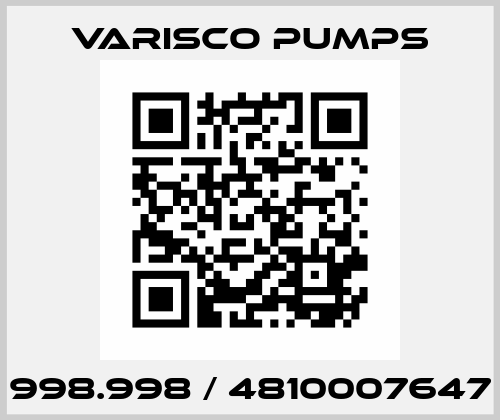 998.998 / 4810007647 Varisco pumps