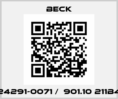 24291-0071 /  901.10 211B4 Beck