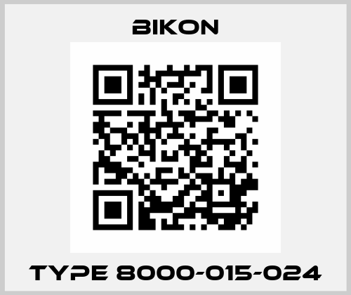 Type 8000-015-024 Bikon