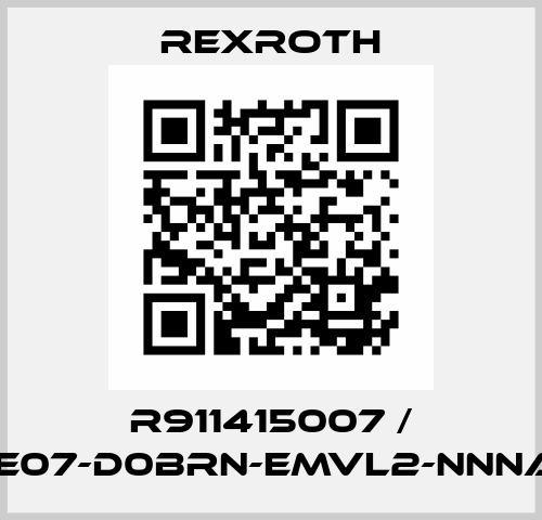 R911415007 / MS2E07-D0BRN-EMVL2-NNNAS-G1 Rexroth