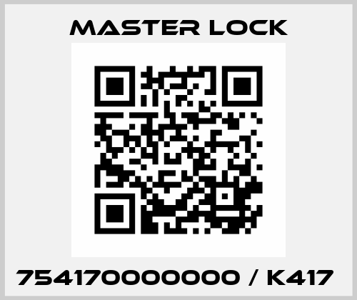 754170000000 / K417  Master Lock