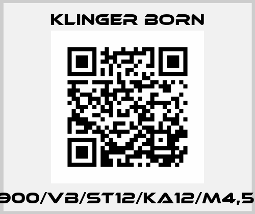 K900/VB/ST12/KA12/M4,5A Klinger Born