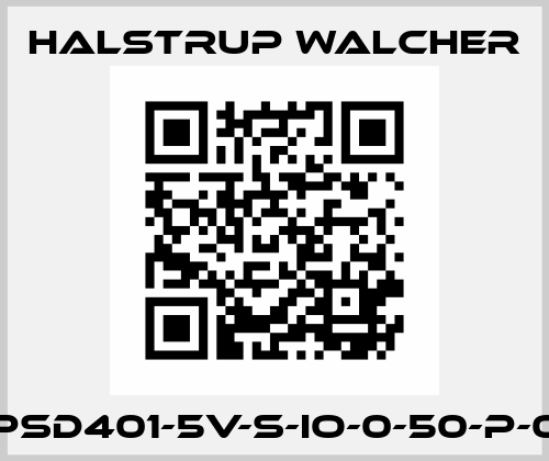 PSD401-5V-S-IO-0-50-P-0 Halstrup Walcher