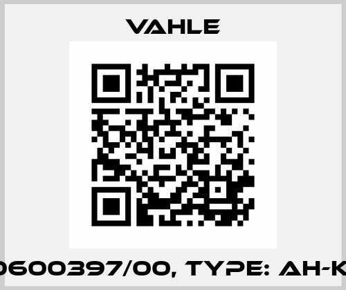 P/N: 0600397/00, Type: AH-KGA/K Vahle