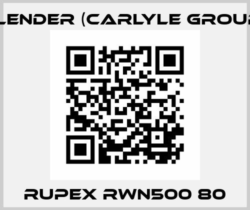 RUPEX RWN500 80 Flender (Carlyle Group)