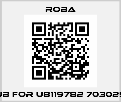 hub for U8119782 7030252 Roba