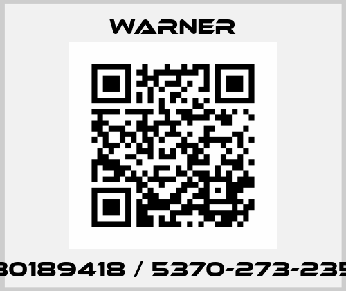 30189418 / 5370-273-235 Warner