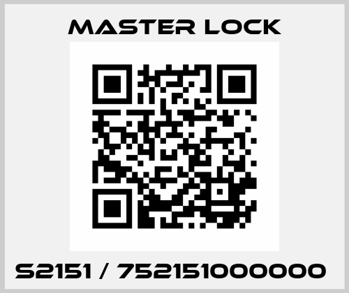 S2151 / 752151000000  Master Lock