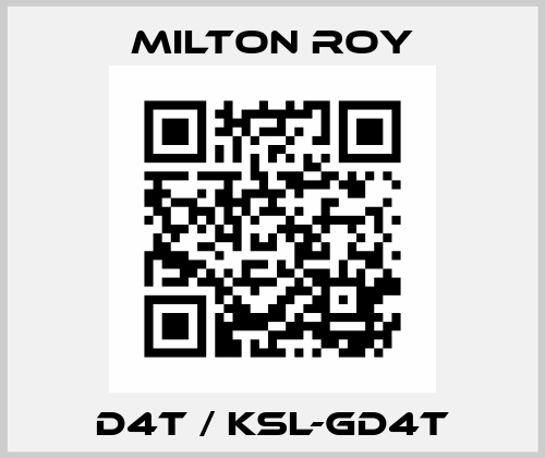 D4T / KSL-GD4T Milton Roy