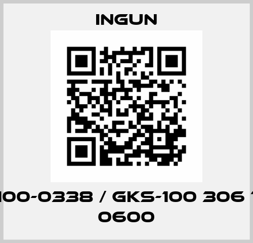 GKS-100-0338 / GKS-100 306 150 A 0600 Ingun