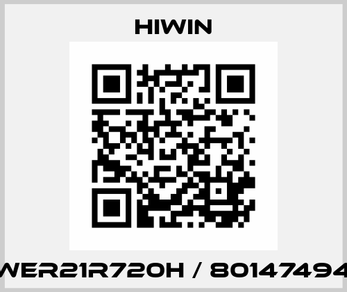 WER21R720H / 80147494 Hiwin