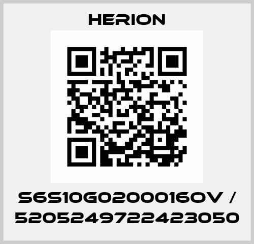 S6S10G0200016OV / 5205249722423050 Herion