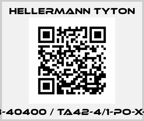 318-40400 / TA42-4/1-PO-X-BK Hellermann Tyton