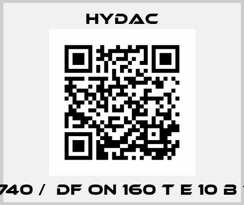 1285740 /  DF ON 160 T E 10 B 1.1 /-V Hydac
