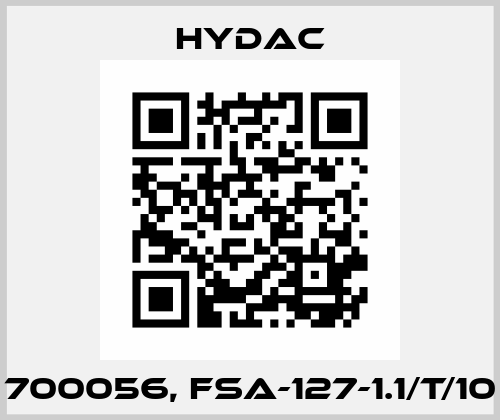 700056, FSA-127-1.1/T/10 Hydac