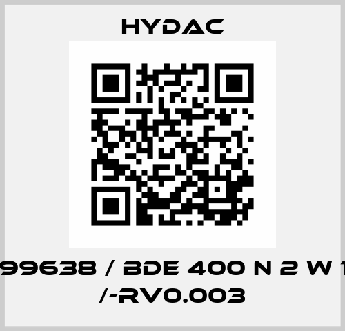 1299638 / BDE 400 N 2 W 1.0 /-RV0.003 Hydac