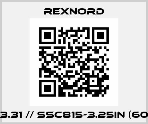 762.53.31 // SSC815-3.25IN (60S31M) Rexnord