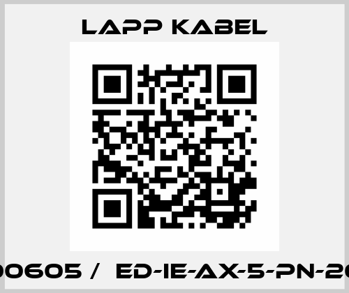 21700605 /  ED-IE-AX-5-PN-20-FC Lapp Kabel