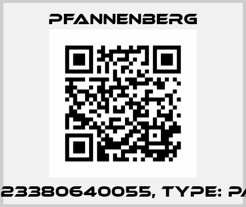 P/N: 23380640055, Type: PA 1-R Pfannenberg