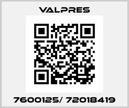 7600125/ 72018419 Valpres