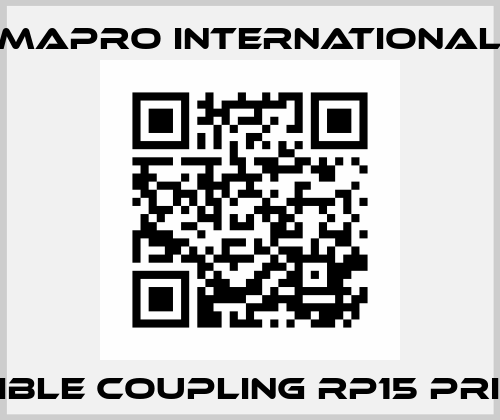 flexible coupling RP15 printed MAPRO International