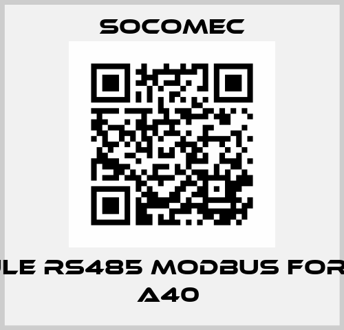 Module RS485 MODBUS for DIRIS A40  SOCOMEC