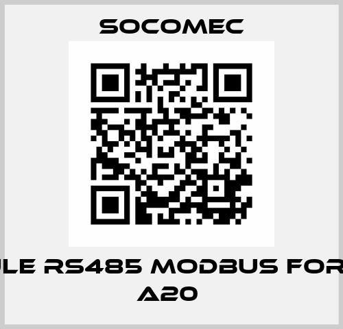 Module RS485 MODBUS for DIRIS A20  SOCOMEC
