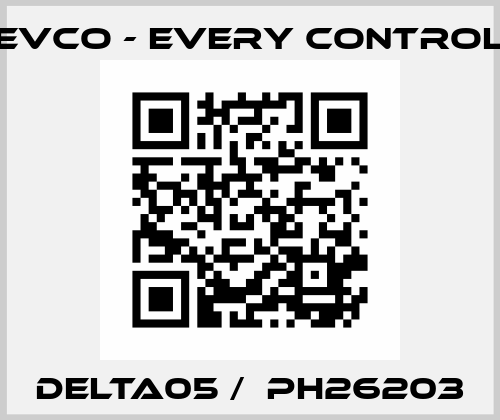 DELTA05 /  PH26203 EVCO - Every Control