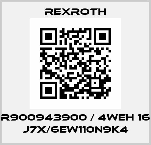 R900943900 / 4WEH 16 J7X/6EW110N9K4 Rexroth