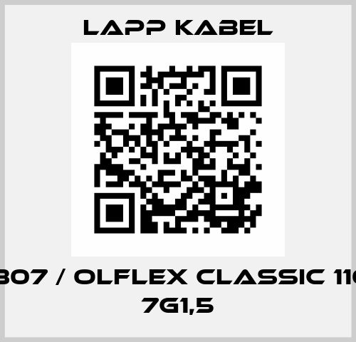 1125307 / OLFLEX CLASSIC 110 SY 7G1,5 Lapp Kabel