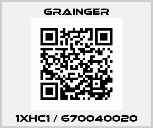 1XHC1 / 670040020 Grainger