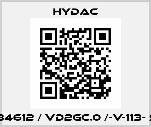 1284612 / VD2GC.0 /-V-113- SQ Hydac