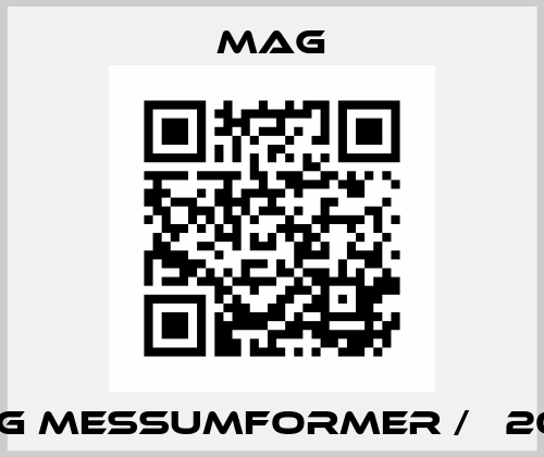 MAG MESSUMFORMER / М2000 Mag