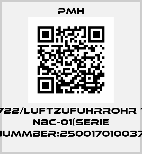 108722/Luftzufuhrrohr Typ NBC-01(serie nummber:250017010037) PMH