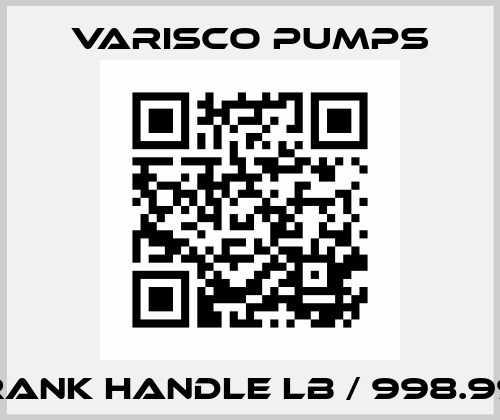 crank handle LB / 998.998 Varisco pumps